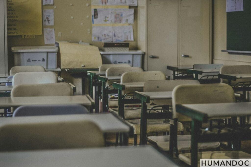 photography of school room